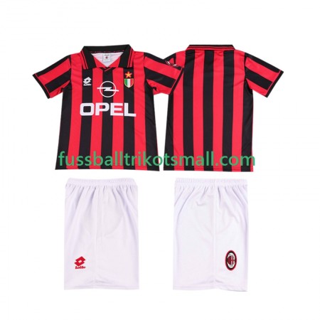 Fußballtrikots AC Mailand Retro Kinder 1996 1997 Kurzarm Heimtrikotsatz kaufen